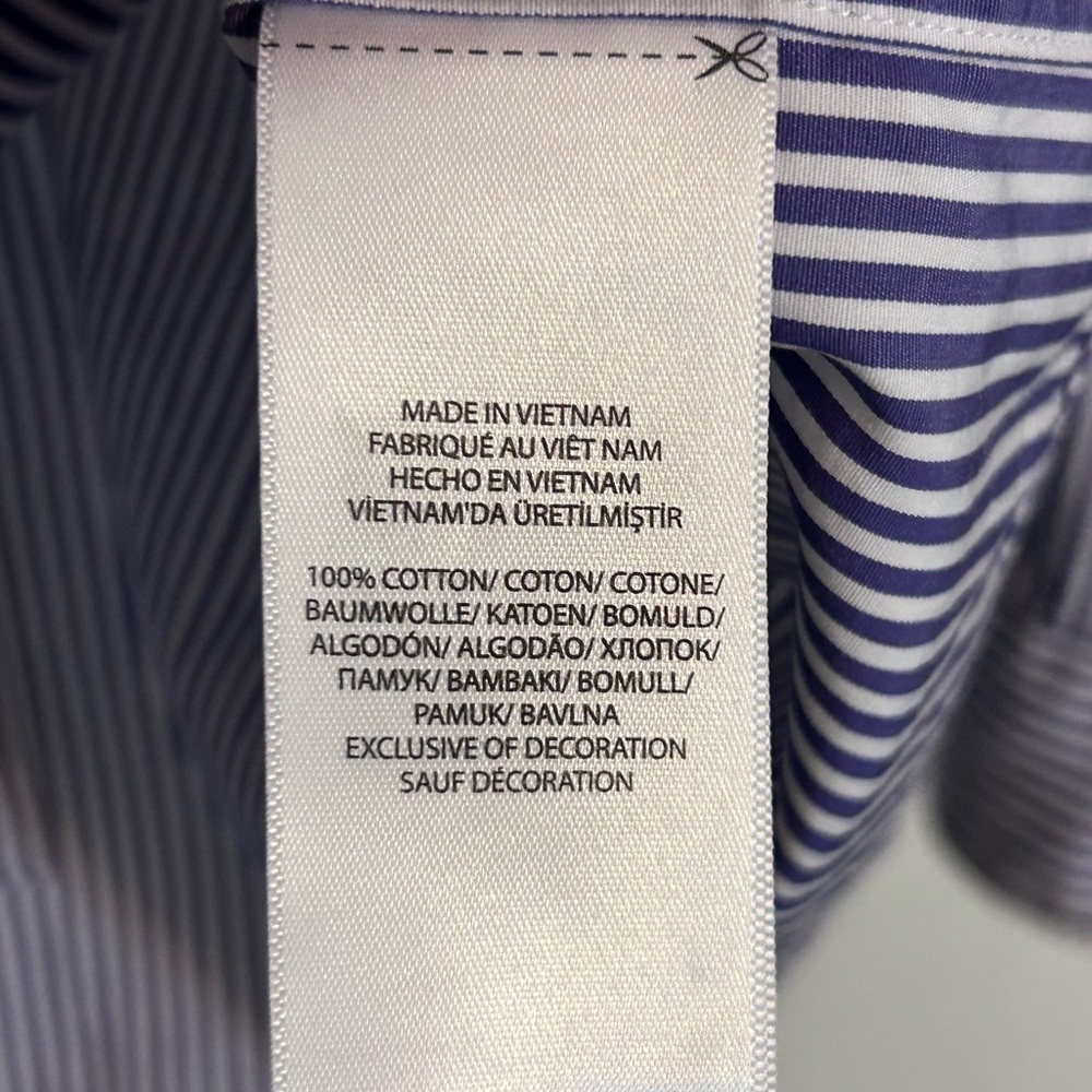 Ralph Lauren | Navy Striped Button Down Shirt | Size Large - Picture 4 of 6